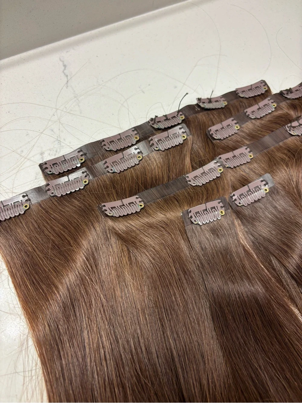 Goo Goo Hair 16” Chocolate Brown Human Hair Extensions